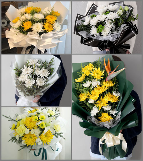 吉林延边州龙井市德新乡白事花束代送